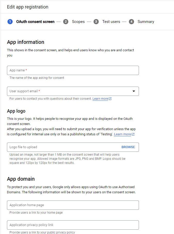 Google OAuth Consent